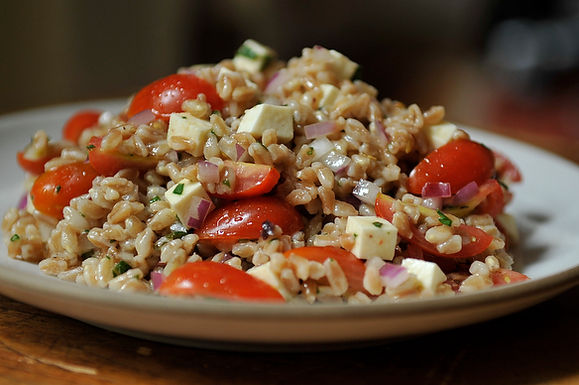 Summer farro salad