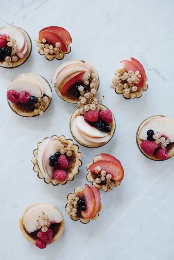 Summer fruit and hazelnut frangipane tarts