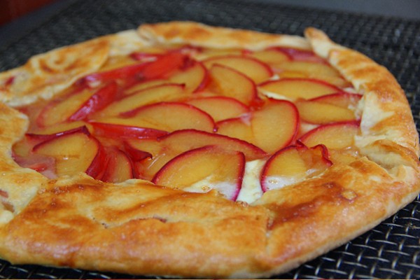 Summer fruit and sweet cream cheese galettes