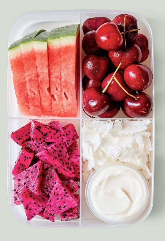 Summer fruit salad bento 