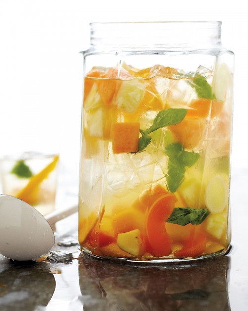 Summer fruit sangria