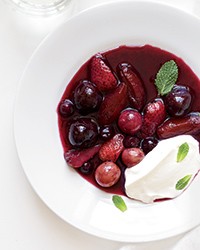 Summer fruit soup