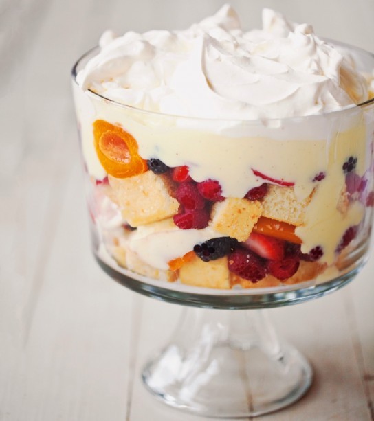 Summer fruit trifle