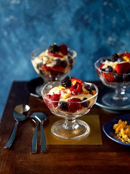 Summer fruit trifle