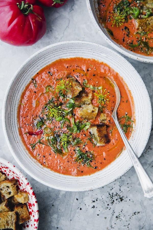 Summer gazpacho with dill