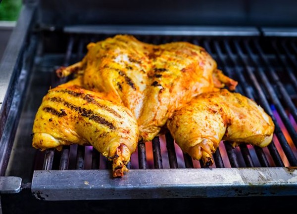 Summer marinated spatchcock chicken