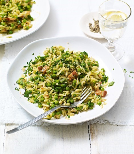 Summer minestrone and pancetta orzotto