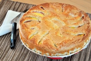 Summer nectarine cake