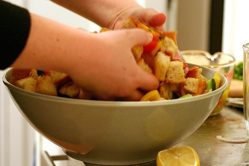 Summer panzanella