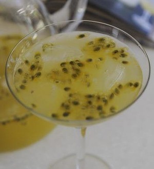Summer passionfruit cocktail