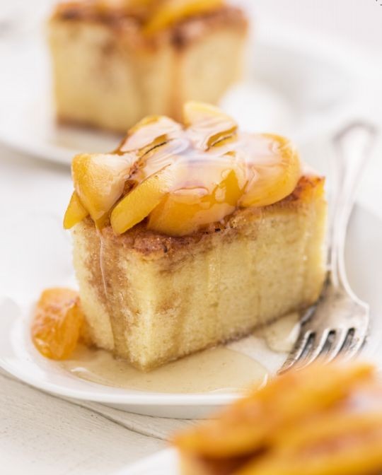 Summer peach cake
