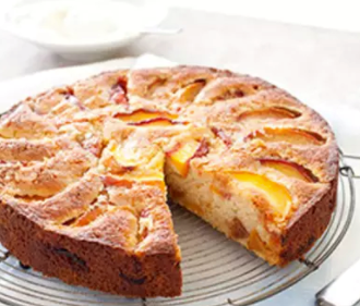 Summer peach cake