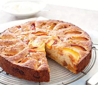 Summer peach cake