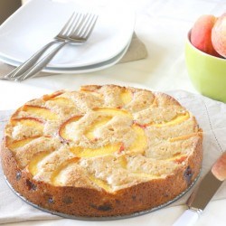 Summer peach cake
