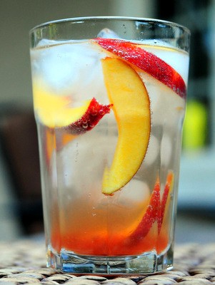 Summer peach shrub