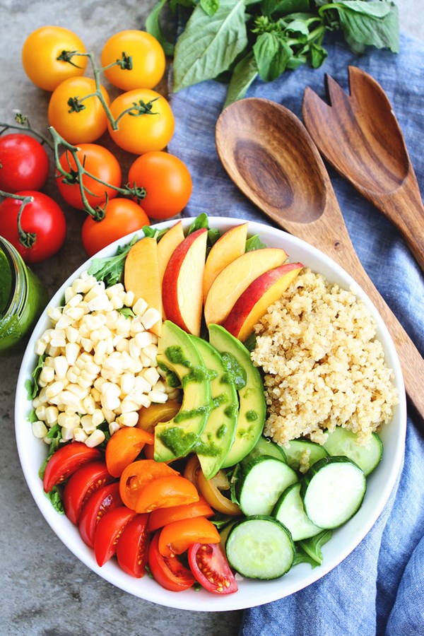 Summer quinoa bowl