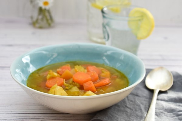Summer root vegetable soup