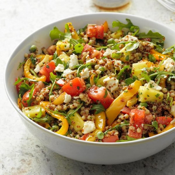 Summer salad by the lake