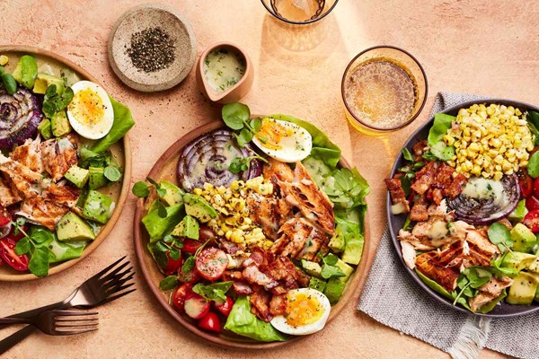 Summer salmon Cobb salad