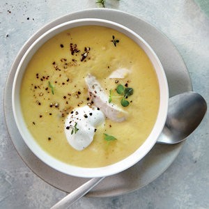 Summer squash and chicken chowder