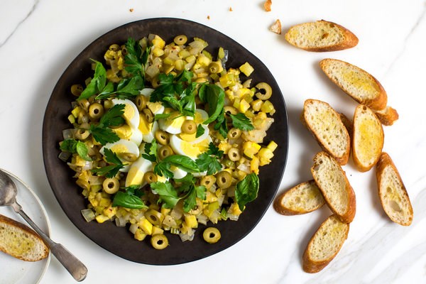 Summer squash caponata