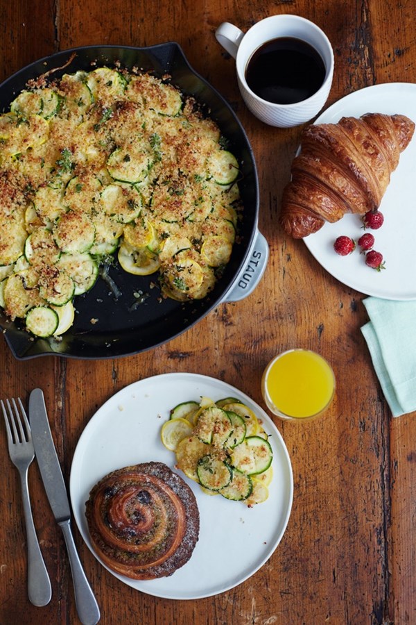 Summer squash gratin