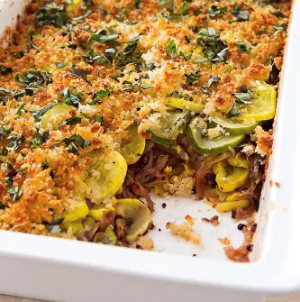 Summer squash gratin