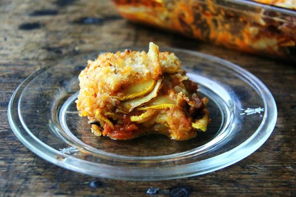 Summer squash gratin