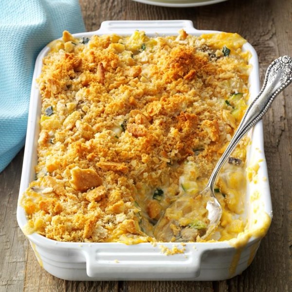 Summer squash mushroom casserole