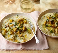 Summer squash risotto