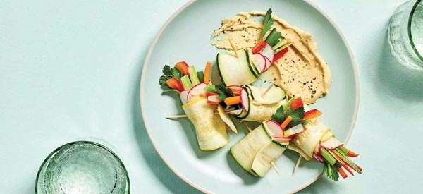 Summer squash roll-ups