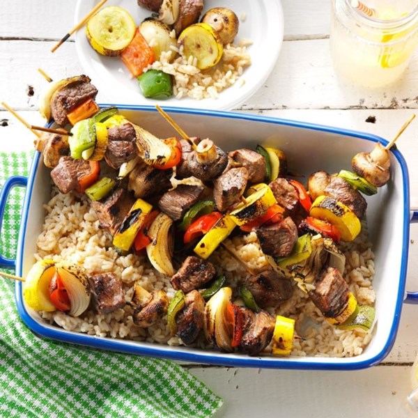 Summer steak kabobs
