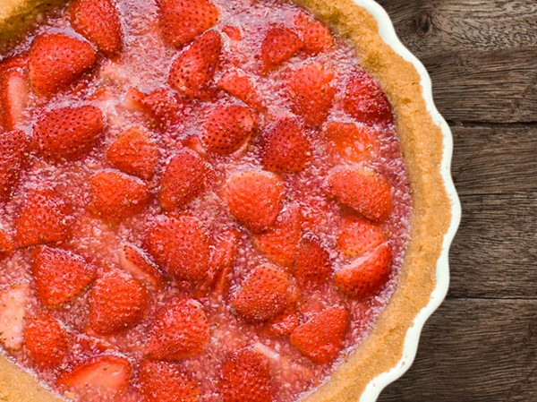 Summer strawberry pie