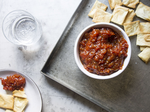 Summer tomato and herb dip