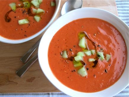 Summer tomato gazpacho