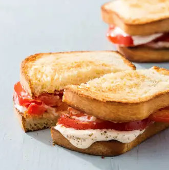 Summer tomato sandwiches