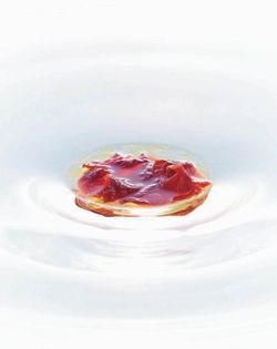 Summer tomatoes, golden aromatic broth