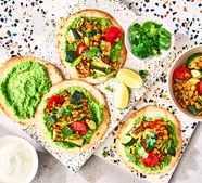 Summer veg tostadas