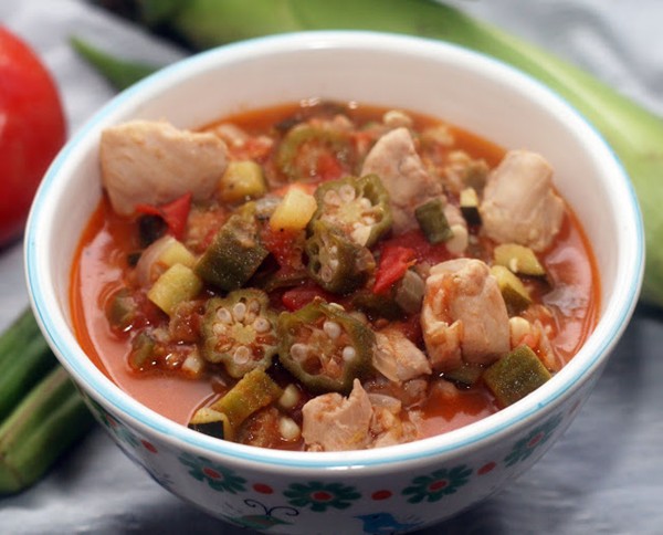 Summer vegetable & chicken stew