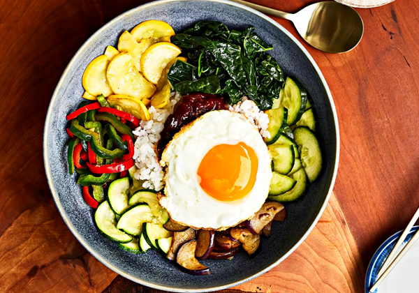 Summer vegetable bibimbap