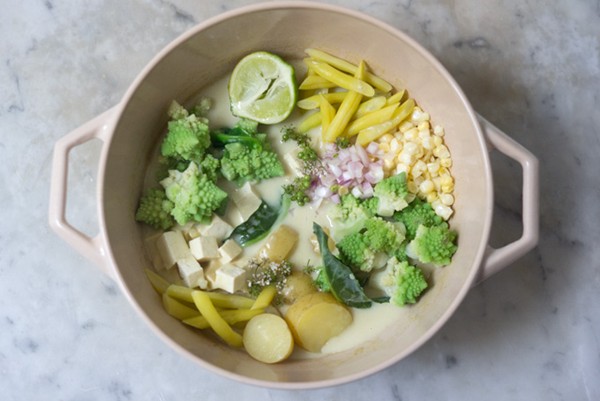 Summer vegetable curry