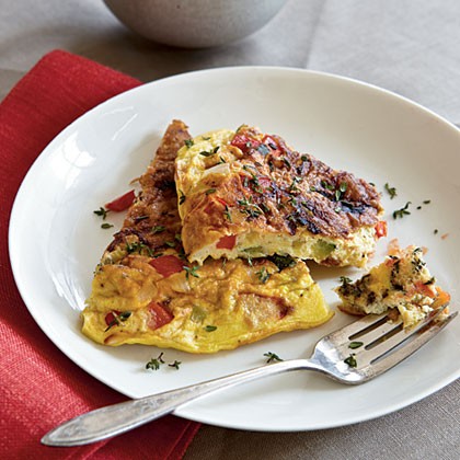 Summer vegetable frittata