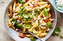 Summer vegetable penne