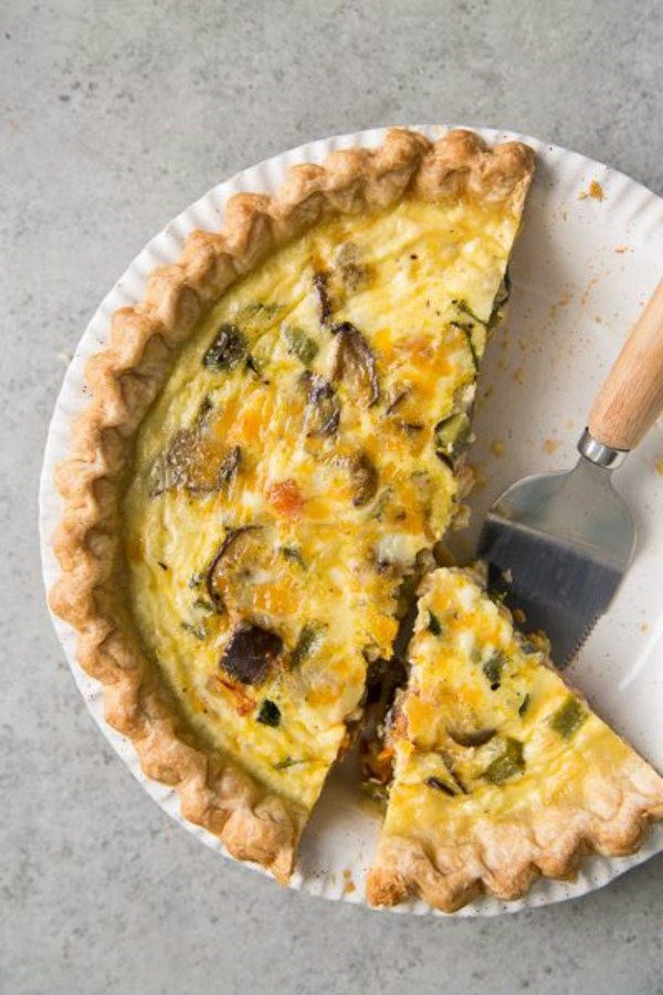 Summer vegetable quiche