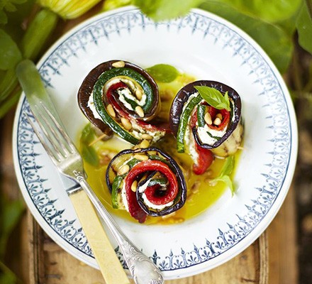 Summer vegetable roll-ups