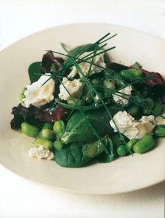 Summer vegetable salad, with goat’s cheese