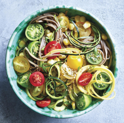 Summer vegetable sesame noodles