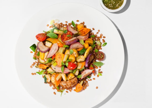 Summer vegetable stir-fry