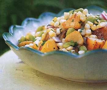 Summer vegetable succotash