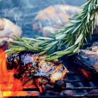 Summertime grilled chicken with tomato jam